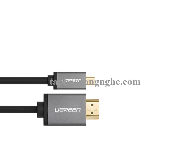 Ugreen 10143 3M màu Đen Cáp chuyển đổi Micro HDMI sang HDMI thuần đồng cao cấp HD109 30010143